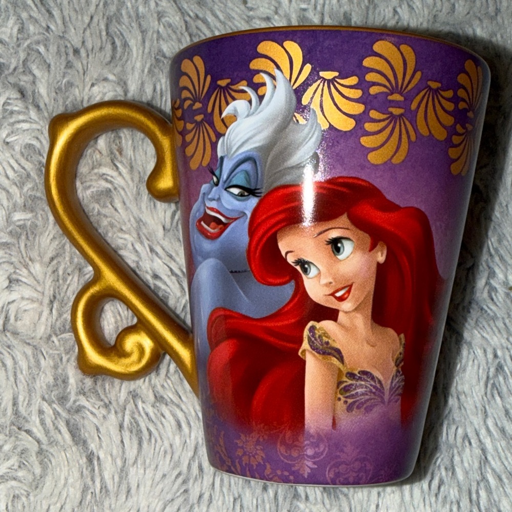 Disney Fairytale Mug Designer Collection with Ariel and Ursula Purple & Gold - Picture 8 of 11